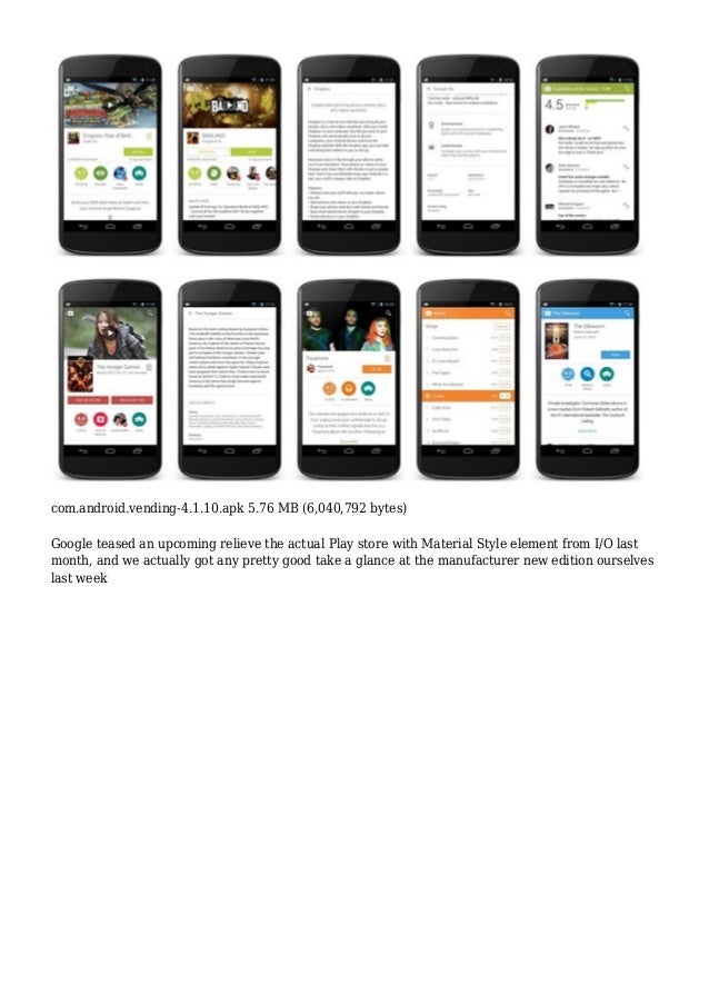 TÉLÉCHARGER GOOGLE PLAY STORE APK 4.1.10